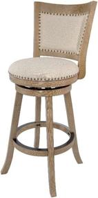 img 4 attached to 29-Inch Boraam Melrose Barstool In Driftwood Wire-Brush And Ivory - 1 Pack
