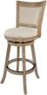 29-inch boraam melrose barstool in driftwood wire-brush and ivory - 1 pack logo