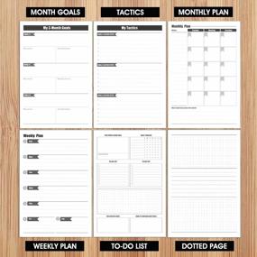 img 3 attached to CAGIE Weekly Monthly Undated Planner Women Work Schedule 12 Months 54 Weeks Organizer Any Time Planner Time Management Planner Goal Setting Planner For Girl Elastic Closure 5.7" X 8.3", (Pink)