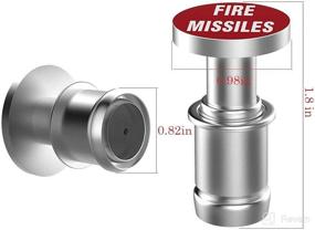 img 3 attached to 🔥 Fire Missiles Button Car Cigarette Lighter Plug - Anodized Aluminum, 12V Power Source Replacement - Fits Most Vehicles - Universal Fitment Delete