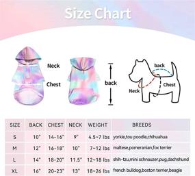 img 1 attached to 🐾 Soft and Breathable Tie Dye Dog Hoodie with Pocket - Perfect Hooded Coat for Small to Medium Sized Dogs and Cats - Stylish Pet Sweatshirt for Cozy and Fashionable Look