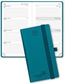 img 4 attached to POPRUN Planner 2022-2023 Purse Size (3.5''X 6.5'') Academic Year Planner (July 2022 - June 2023), Weekly ＆ Monthly Planner With Hourly Time Slot, Monthly Tabs, 100GSM Paper, Soft Cover - Pacific Green
