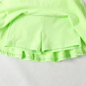 img 1 attached to 👗 DIERAY Toddler Little Kid Baby Girl Skorts for Girls - Flared Plain Pleated Skater Skirt Sport Skort...