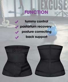 img 2 attached to ASHLONE Latex Underbust Waist Trainer For Women - Sport Corset Trimmer Belt For Effective Body Shaping
