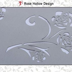img 1 attached to Add A Touch Of Elegance With KEQIAOSUOCAI'S Rose Valance For Kitchen Window In Light Grey - W52 X L18