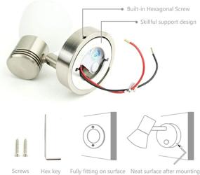 img 1 attached to 12V Bedside Reading Light Adjustable