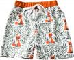infant and toddler swim trunks | aalizzwell beach bathing suit for boys | swimming shorts for beach and pool adventures logo