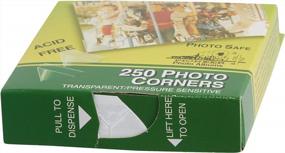 img 1 attached to 📸 Pioneer PCR-1 Photo Corners: Clear Self-Adhesive, 250-Pack- Multicolor Options!