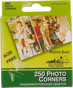img 3 attached to 📸 Pioneer PCR-1 Photo Corners: Clear Self-Adhesive, 250-Pack- Multicolor Options!