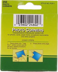 img 2 attached to 📸 Pioneer PCR-1 Photo Corners: Clear Self-Adhesive, 250-Pack- Multicolor Options!