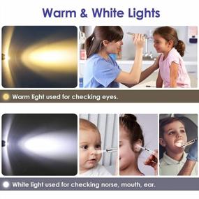img 3 attached to Rose Gold And White CAVN Pen Light With Pupil Gauge And Warm/White Light For Medical Professionals - Premium Aluminium Reusable Penlights For Nurses, Doctors, And Nursing Students