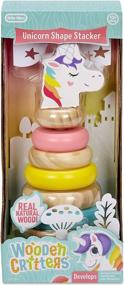 img 2 attached to 🦄 Wooden Critters Unicorn Shape Stacker by Little Tikes - Innovative Developmental Toy