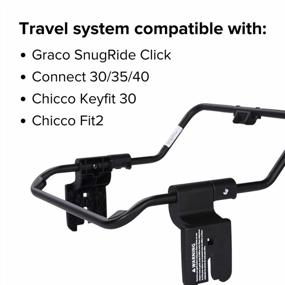 img 2 attached to Diono Quantum Car Seat Adapter, Compatible With Graco And Chicco Infant Baby Car Seats, Durable, Attachment For Travel System