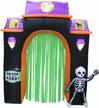 inflatable halloween display - spooky town haunted house archway yard art decor, 8-foot by productworks logo
