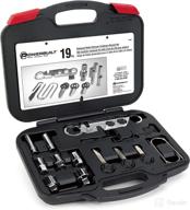 powerbuilt 648997: all-in-one car radio and antenna removal tool set - 19 piece kit with wrench, hex keys, and storage case logo