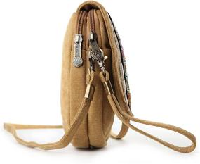 img 1 attached to Goodhan Embroidery Canvas Crossbody Phone Women's Handbags & Wallets via Crossbody Bags