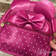 img 1 attached to Stylish And Cute Girls' Polka Dot Mini Backpack: A Convertible Shoulder Bag Purse For Women review by Patrick Brinson