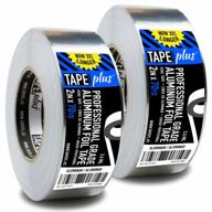 2-pack professional grade aluminum foil tape - 2 inch x 210 feet (70 yards) for hvac, sealing & patching hot/cold air ducts, metal repair + more! logo