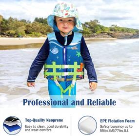 img 3 attached to 🏊 Splash Life Jacket for Kids - Child Size Watersports Swim Vest Flotation Device Trainer Vest with Survival Whistle - Easy to Put On and Take Off - Suitable for 35-55 lbs (Size M)/ 55-77 lbs (Size L)