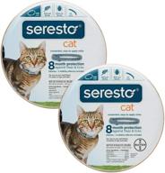 bayer seresto flea and tick collar for cats - all weights - 2 pack: complete protection against fleas and ticks! logo
