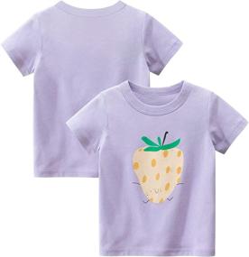 img 2 attached to 👕 Shop the Adorable Kumary Toddler Little 3 Packs Sleeve Girls' Clothing for the Cutest Tops, Tees & Blouses