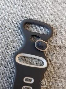img 5 attached to 3 Pack Fitbit Charge 5 Bands для женщин и мужчин, мягкие силиконовые сменные ремешки для часов Браслеты Аксессуары Спортивный ремешок, совместимый с Fitbit Charge 5