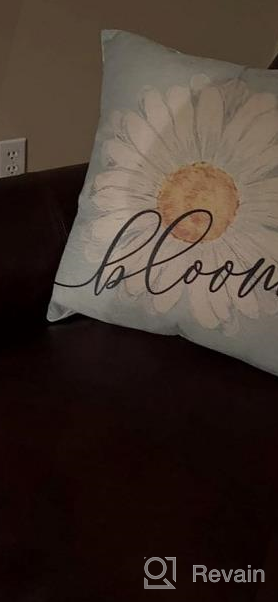 img 1 attached to Add A Touch Of Farmhouse Charm To Your Home With AENEY'S Set Of 4 Floral Pillow Covers - Perfect For Spring And Summer Decor review by Sedric Hood