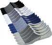 jormatt unisex non-slip mesh knit cotton no-show socks for casual wear (pack of 6-8) logo