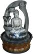 zen meditation tabletop waterfall kit: sunjet buddha fountain fengshui indoor decoration for office & home decor logo
