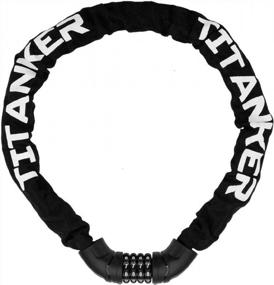 img 4 attached to Secure Your Bike With Titanker Anti-Theft Chain Lock - Resettable Combination For Bikes, Motorcycles, Doors & More!
