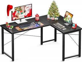 img 4 attached to Efficient And Ergonomic L-Shaped Desk For Home Or Office