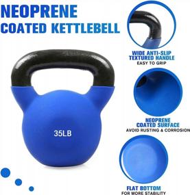 img 3 attached to Get Fit With RitFit: Neoprene Coated Kettlebells For Full Body Strength Training