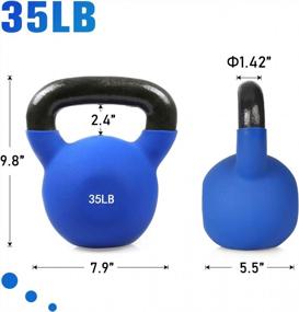 img 2 attached to Get Fit With RitFit: Neoprene Coated Kettlebells For Full Body Strength Training