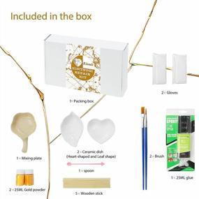 img 3 attached to Revive Your Pottery With The Kintsugi Repair Kit Including Mini Ceramic Bowls | Craftsmanship Meets Artistic Sensibility For Meaningful Repairs