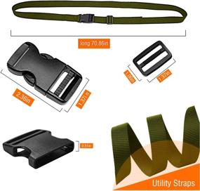 img 3 attached to Adjustable Backpack Tactical Lashings Sleeping Exterior Accessories