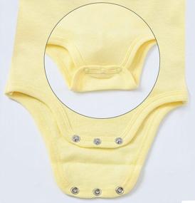 img 1 attached to Comfortable And Cute: 100% Cotton Short Sleeve Bodysuits For Baby Boys And Girls - 3 Pack, 0-24 Months
