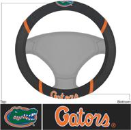 🚗 enhance your driving experience with fanmats null unisex-adult embroidered steering wheel cover logo