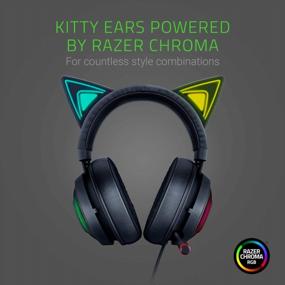 img 3 attached to Razer Kraken Kitty RGB USB Gaming Headset: THX 7.1 Spatial Surround Sound, Chroma Lighting & Noise Cancelling Mic - PC Compatible