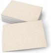 321done blank rustic 4x6 cards (set of 50) - thick, heavy cardstock - make invites, greeting, note, thank you cards - plain kraft for writing, stamping, printing, art - no envelopes - made in usa logo