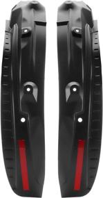 img 4 attached to MotorFansClub Rear Fender Flares & Splash Guards Mud Flaps | Compatible with Rav4 2019-2021 | Black