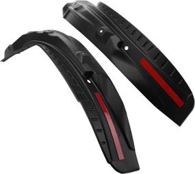 img 2 attached to MotorFansClub Rear Fender Flares & Splash Guards Mud Flaps | Compatible with Rav4 2019-2021 | Black