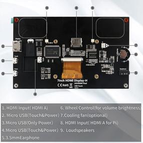 img 3 attached to WIMAXIT Raspberry Monitor 1024X600 Raspbian 7", Portable, Touchscreen, M728, HD, HDMI
