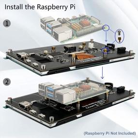 img 2 attached to WIMAXIT Raspberry Monitor 1024X600 Raspbian 7", Portable, Touchscreen, M728, HD, HDMI