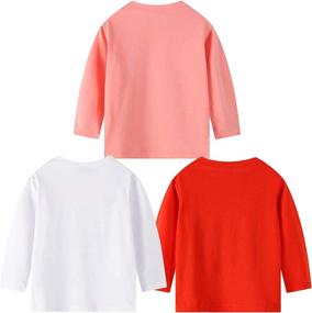 img 3 attached to Adorable Long Sleeve T Shirts with Flower Unicorn Giraffe Prints for Girls - Browse Tops, Tees & Blouses Collection