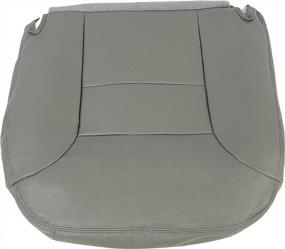 img 4 attached to 1995-1999 Chevy Chevrolet Tahoe Suburban Driver Side Seat Cover - Pewter Gray Artificial Leather Left Bottom Cover