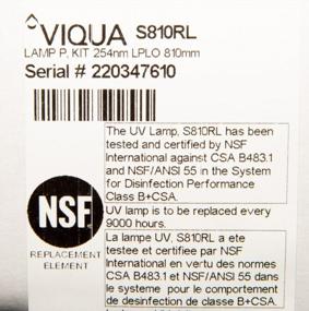 img 3 attached to Replacement UV Lamp For Viqua S810RL Water System (S8Q-PA)