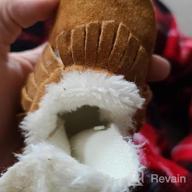 img 1 attached to Premium Leather Baby Shoes With Fur Fleece & Rubber Soles - HONGTEYA Snow Boots For Boys & Girls review by Jeremy Kakaruk