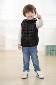 img 3 attached to AIWUHE Hooded Puffer Lightweight Sleeveless Apparel & Accessories Baby Boys best: Clothing