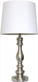 img 1 attached to 💡 Enhance Your Décor with the Elegant Designs LC1015-BST Three Pack Lamp Set in Brushed Steel - A Trio of Sophistication