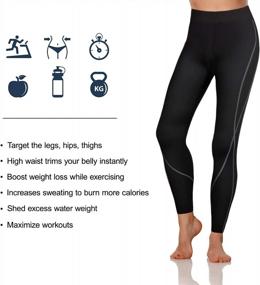 img 2 attached to Get Summer-Ready With Women'S Neoprene Sauna Slimming Capri Pants